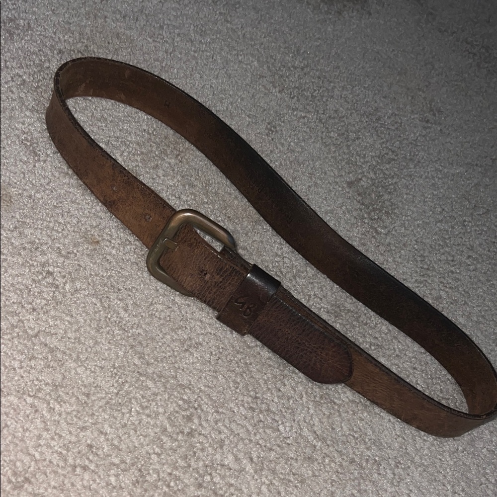 Geoffrey Beene Brown Leather Belt
